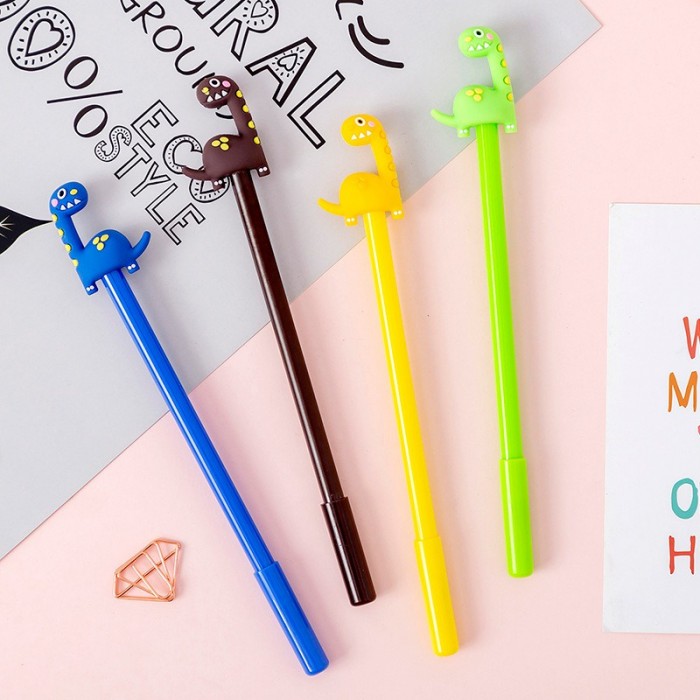 Dinosaur Carton Animal Ball Point Cute Pen Stationery Children Student Prize Gift 4103 Alat Tulis Pe