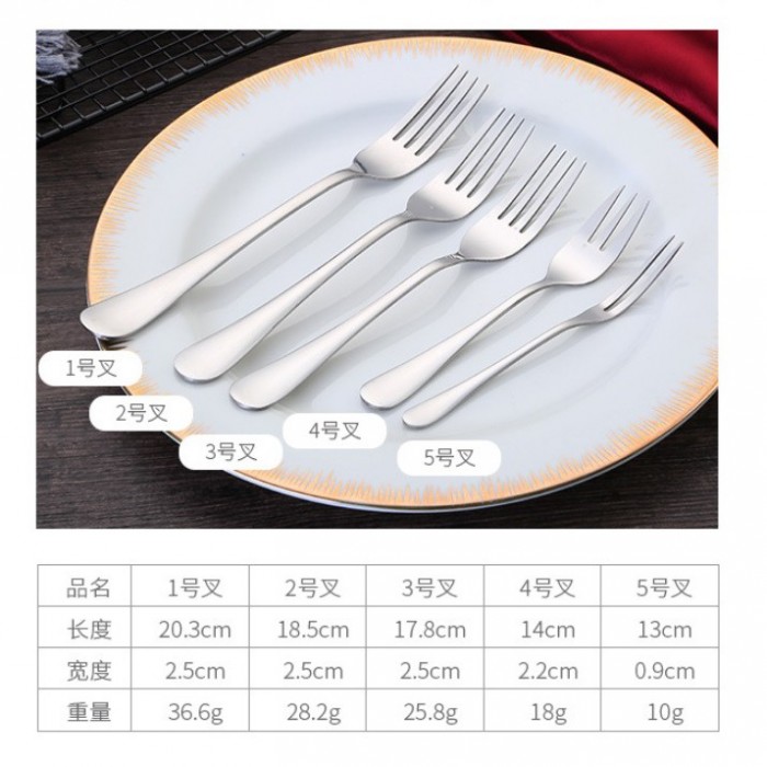 1010 Stainless Steel Fork 1Pc 1203 Fork Stainless Steel Garfu Stainless Steel Fork Set Utensil