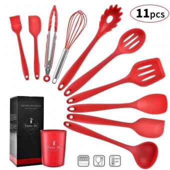 11PCS Kitchen Set Silicone Utensils Set with Holder 1114