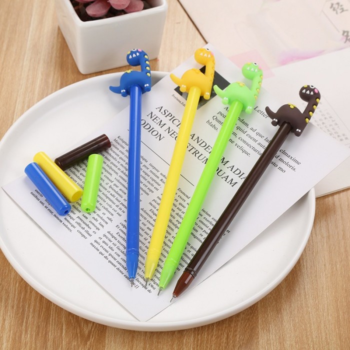 Dinosaur Carton Animal Ball Point Cute Pen Stationery Children Student Prize Gift 4103 Alat Tulis Pe