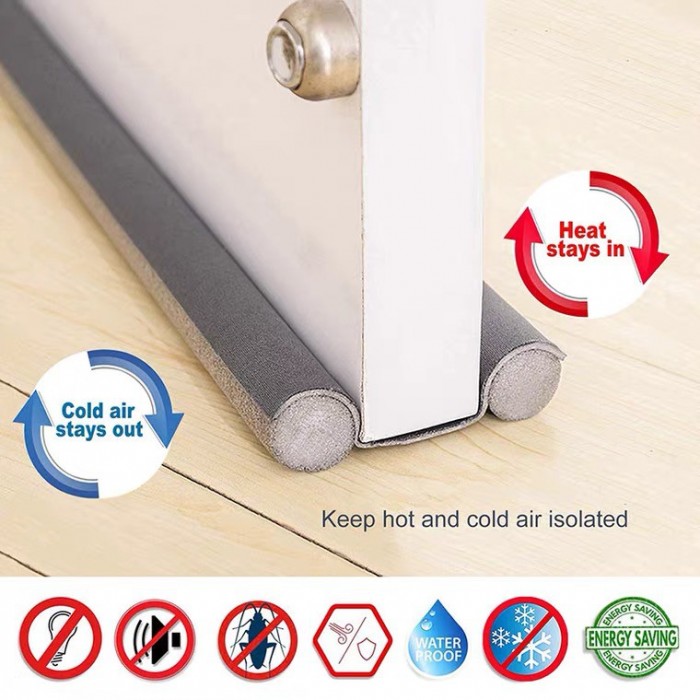 3cmTwin Door Draft Stopper Reduce Noise Insects Sound Proof 1293 Door Stopper Door Noise Redu
