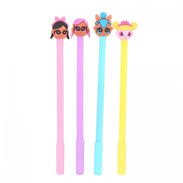 Cute Doll Ball Point Pen School Kid Children Student Pen 4093