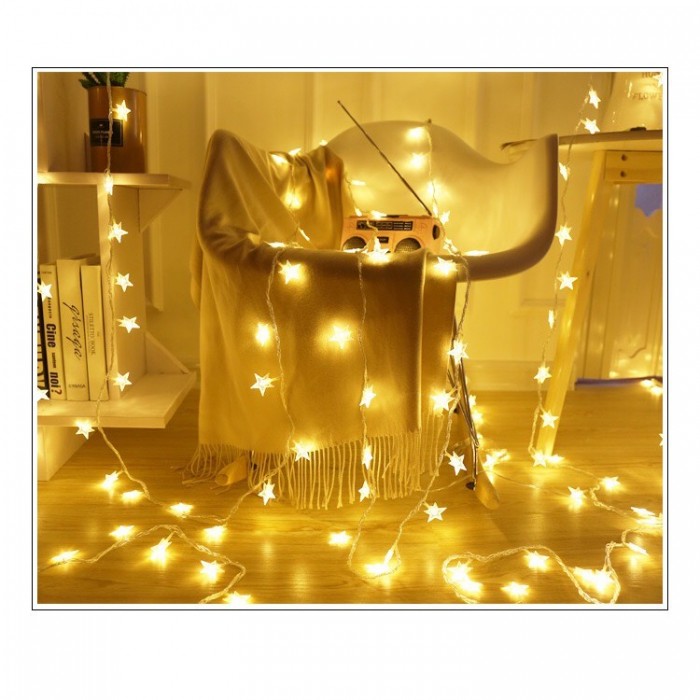 3M / 20 LED Star Deco Light Wedding Raya X’mas 1173