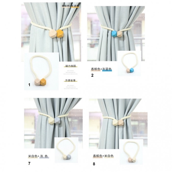 1 PC Magnetic Curtain Tie back, Buckle, Straps, Decorative 1298 Pengikat Langsir Curtain Tier