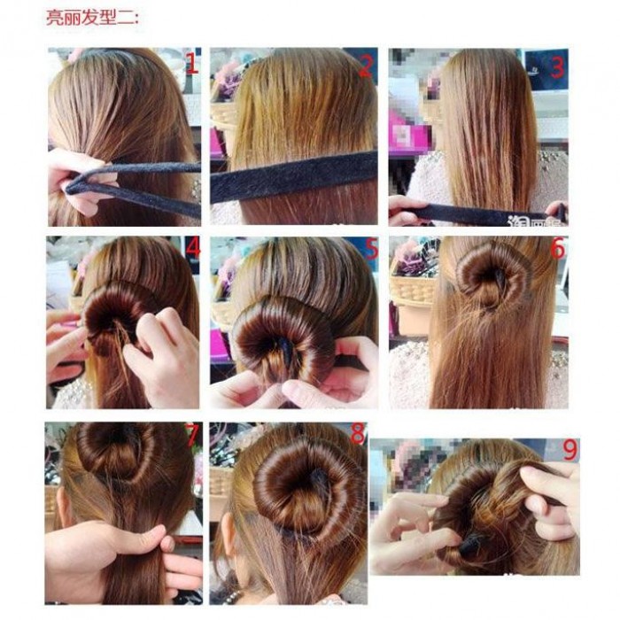 2 Pcs Hairagami Hair Bun Fold 1336-HA