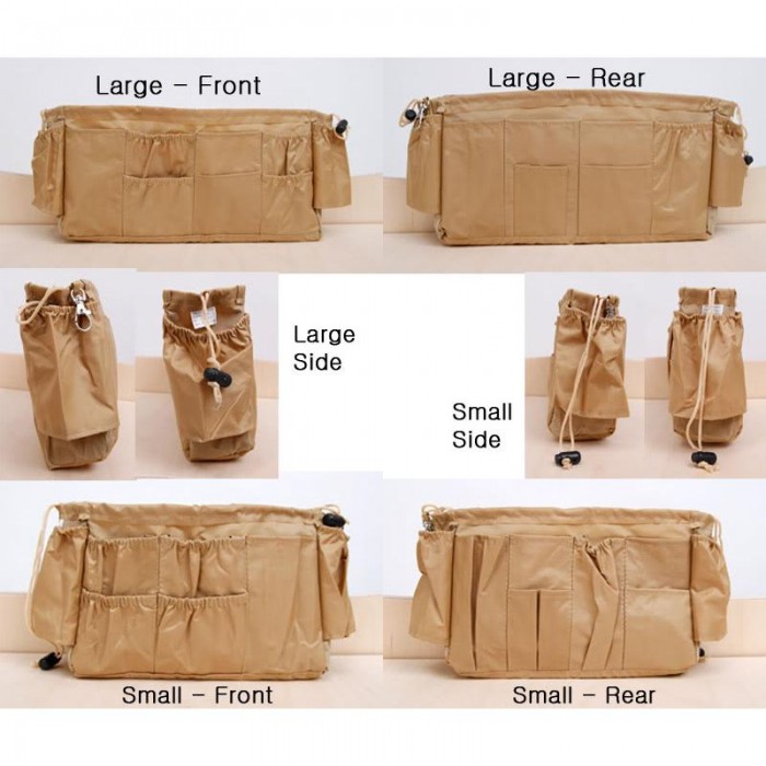 2Pcs Set Kangaroo Keeper Bag Organizer Handbag Wallet Purse Storage 1315-KK