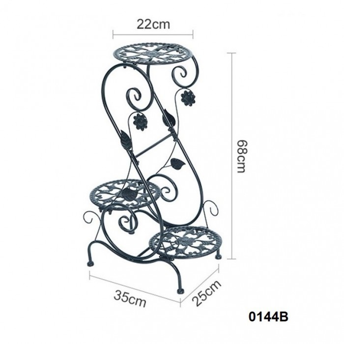 3 Tier Flower Rack Pot Plant Stand S Style 0144