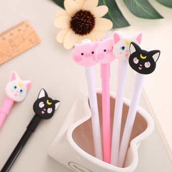 Cute CAT Ball Point Pen School Kid Children Student Pen 4100
