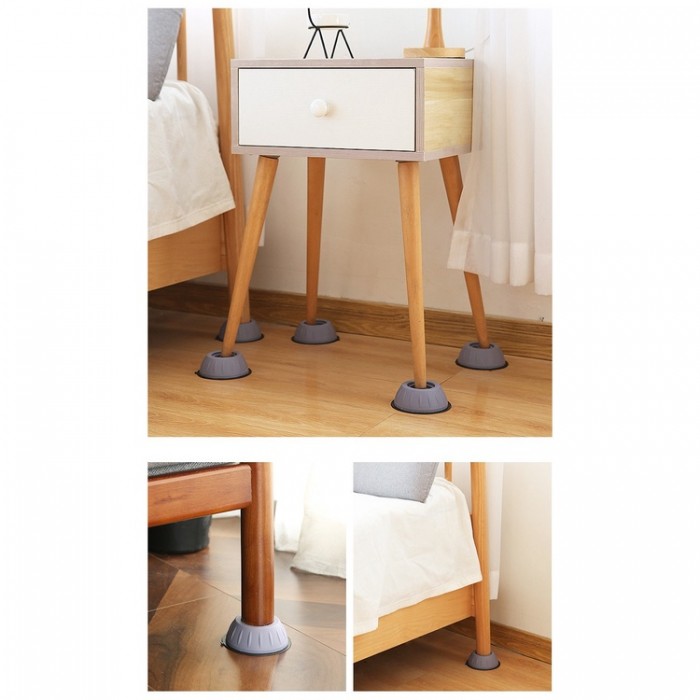 4PCS Washing Machine Stand Base Mat Pad Anti-slip Anti Vibration Anti Noise1391 Pelapik Mesin