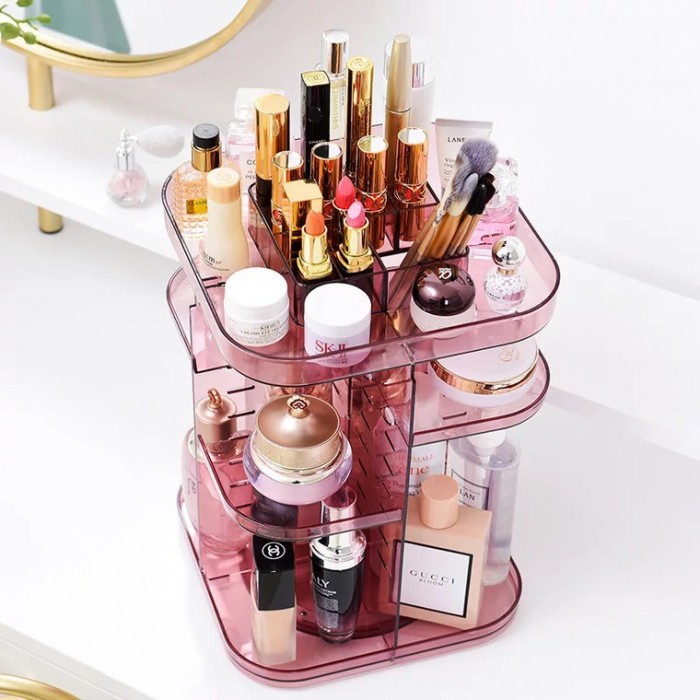 360 Degree Rotate Cosmetic Makeup Storage Box / Organizer 1033/1034