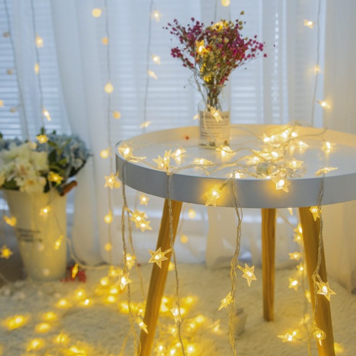 3M / 20 LED Star Deco Light Wedding Raya X’mas 1173