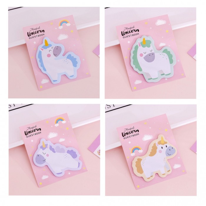 Unicorn Sticky Note Pad Office School Student Business Gift Prize 4077