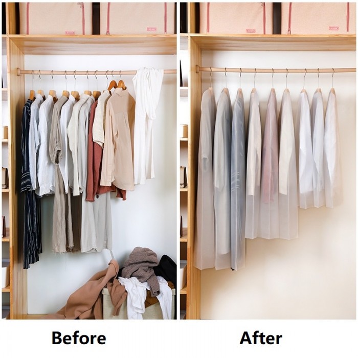 Garment Dust Cover Transparent Clothes Dustproof Clothes Hanging  Anti Dust Storage Bag 1150