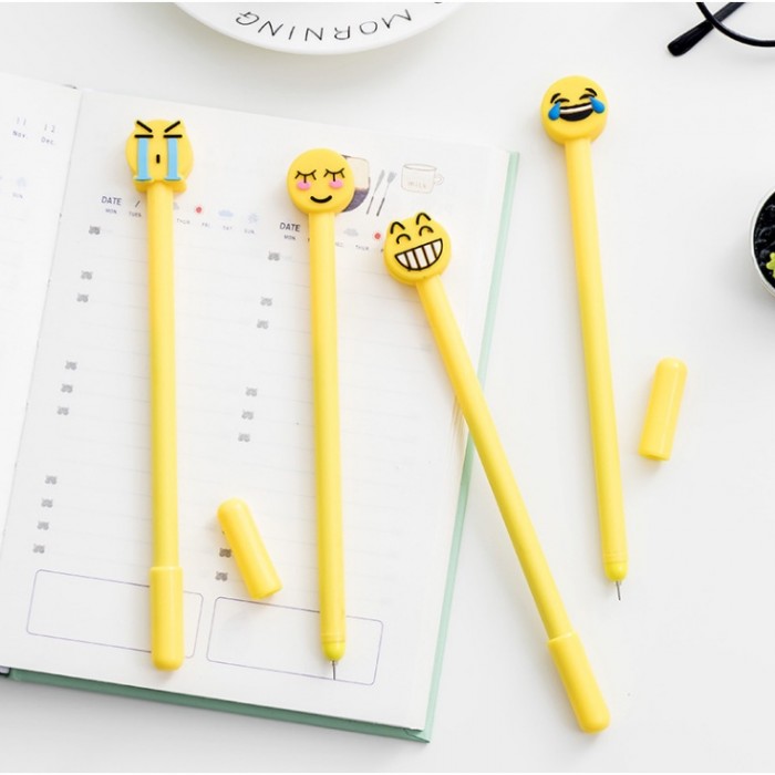 Smile Face Ball Point Pen School Kid Children Student Pen 4092