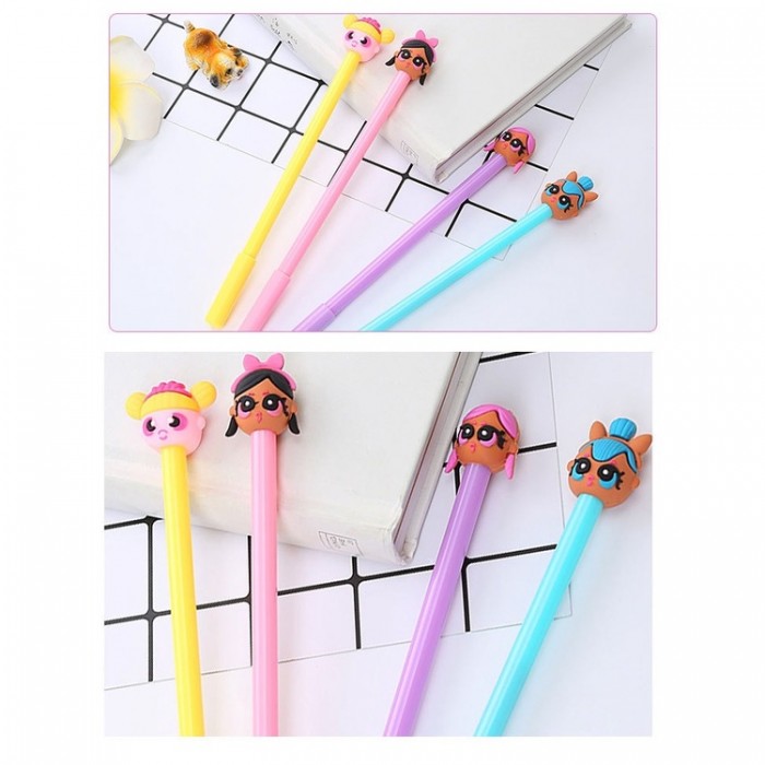 Cute Doll Ball Point Pen School Kid Children Student Pen 4093