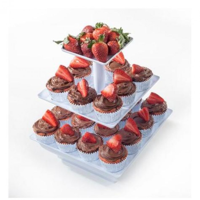 3 Tier Snack Server Stand Cakes Fruits Snack Parties Wedding Events 1327-SER