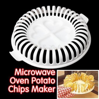 DIY Oil Free Microwave Potato Chips Maker 1307