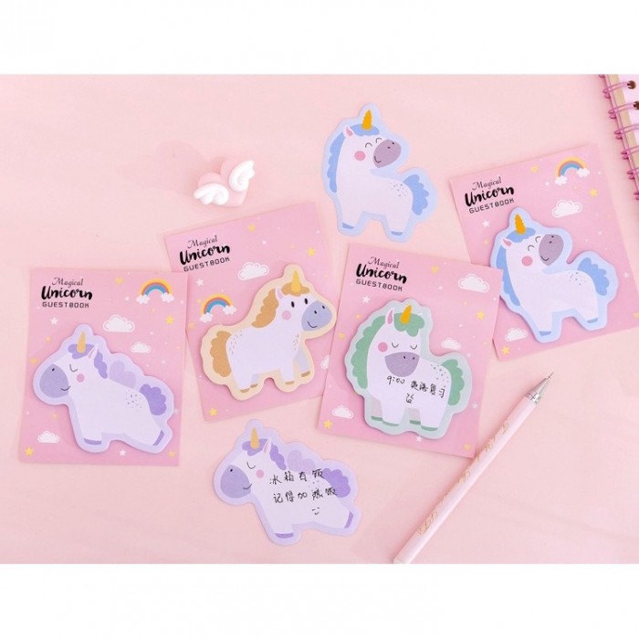 Unicorn Sticky Note Pad Office School Student Business Gift Prize 4077