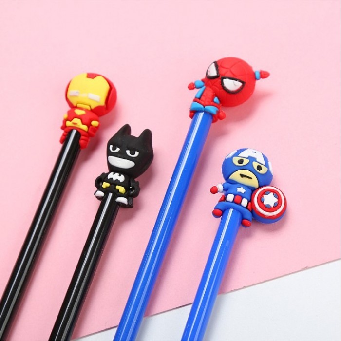 Cute Hero Carton Ball Point Pen School Kid Children Student Pen 4098