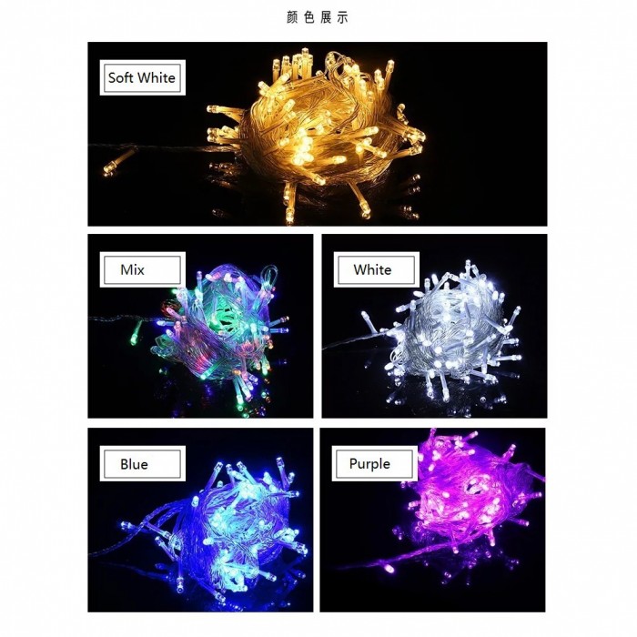 10M 100 LED Starry Fairy Deco Light Wedding Raya X’mas Party Events Exhibition 1245