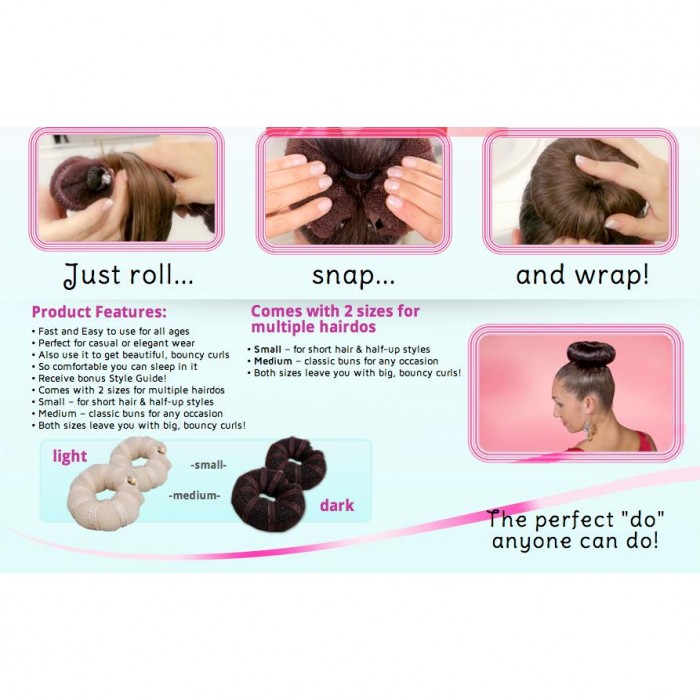 2 Pcs Donut Hair Buns Hair Styling Hot Bun Sanggul Rambut  1300