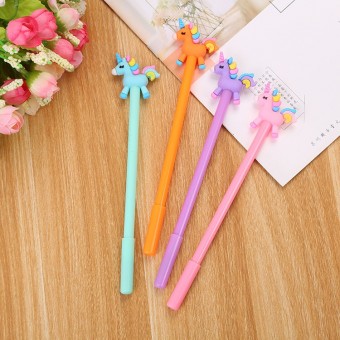 Unicorn Carton Animal Ball Point Cute Pen Stationery Children Student Prize Gift 4110 Alat Tul