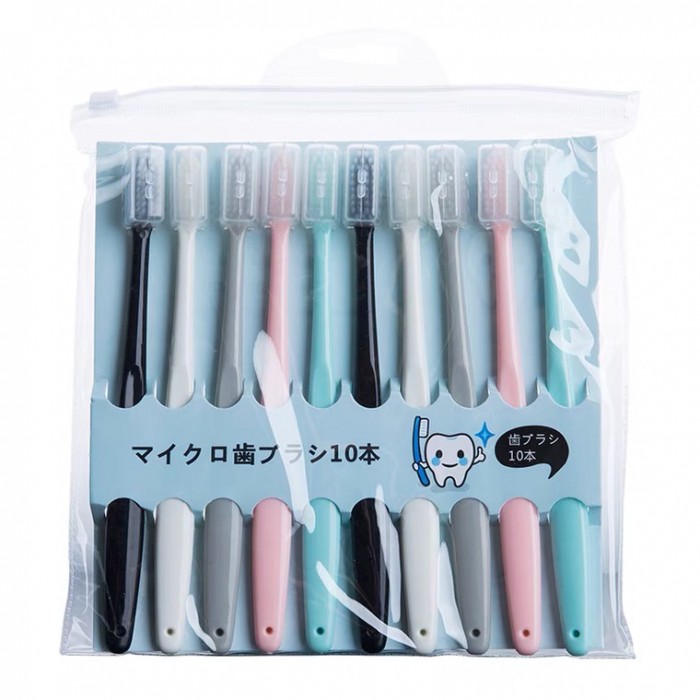 10Pcs Soft Macaroon Tooth Brush Travel Berus Gigi 1263 Toothbrush Set Berus Gigi Set Berus Gig