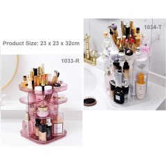 360 Degree Rotate Cosmetic Makeup Storage Box / Organizer 1033/1034