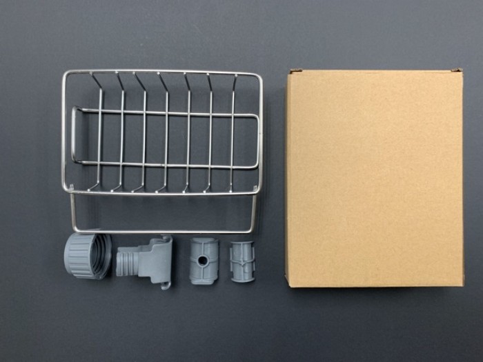 Sink Water Tap Sponge Storage with Towel Rack  1159