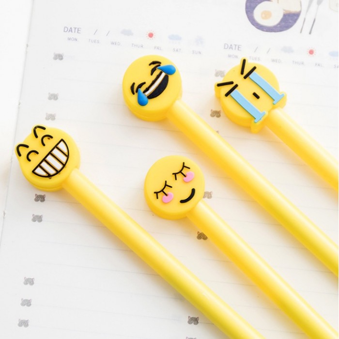 Smile Face Ball Point Pen School Kid Children Student Pen 4092