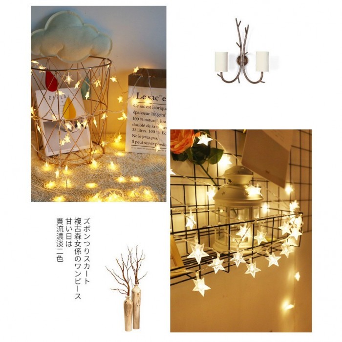 3M / 20 LED Star Deco Light Wedding Raya X’mas 1173