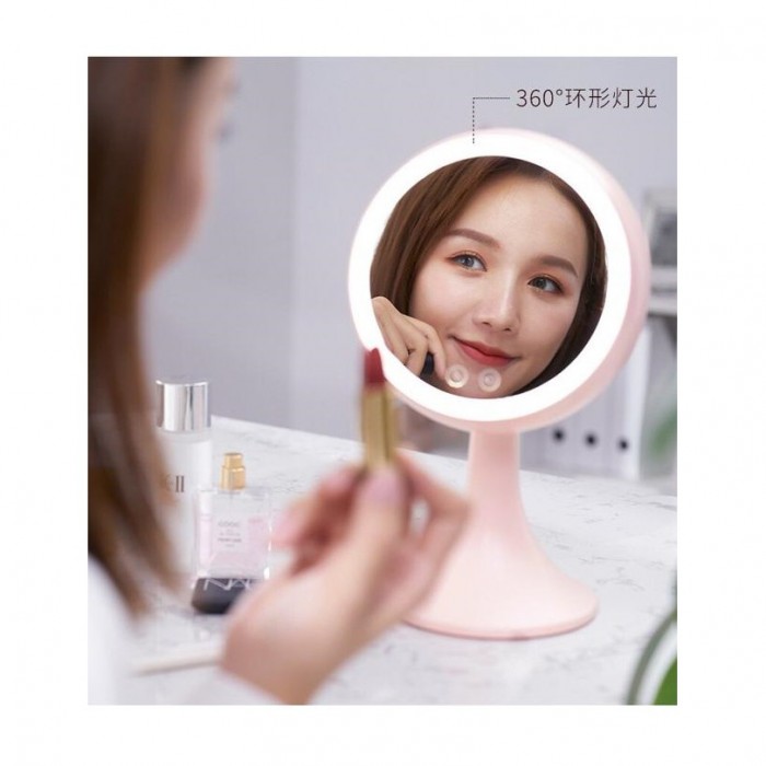 LED Makeup Mirror Rotable Touch Screen 2 In 1 Table Lamp 1062