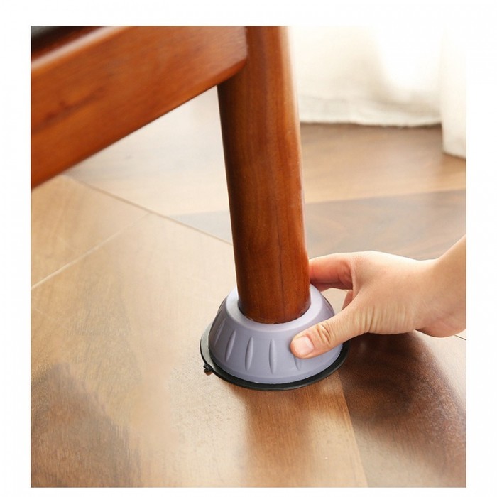 4PCS Washing Machine Stand Base Mat Pad Anti-slip Anti Vibration Anti Noise1391 Pelapik Mesin