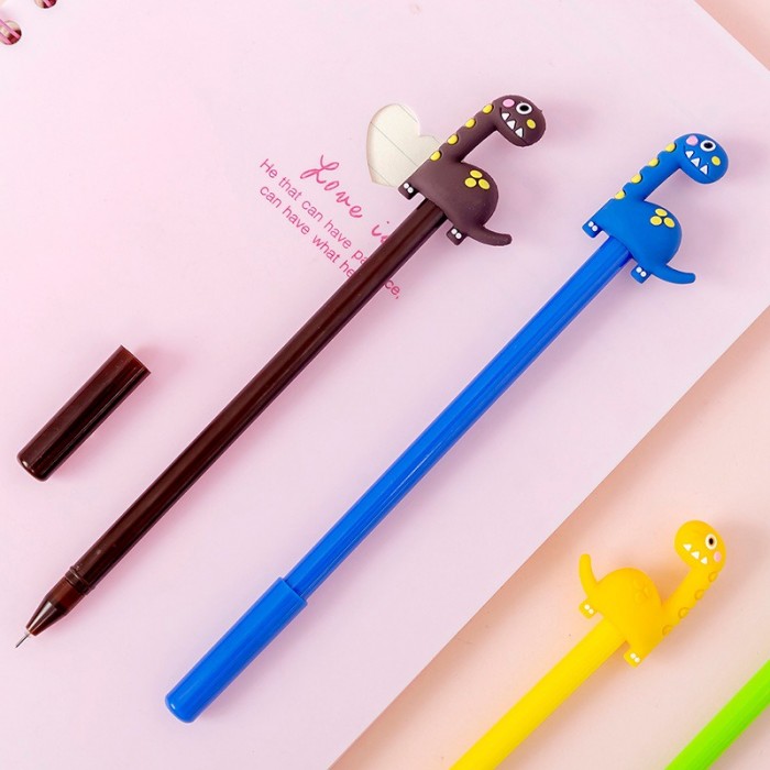 Dinosaur Carton Animal Ball Point Cute Pen Stationery Children Student Prize Gift 4103 Alat Tulis Pe