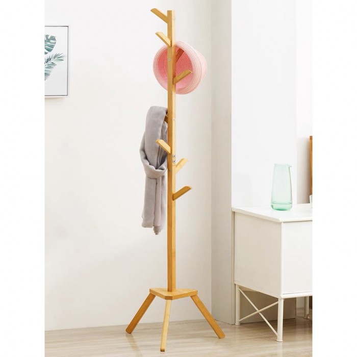 Wooden Clothes Hanging Pole Bag, Coat, Hat, Towel 0170/0171 Cloth Rack Wooden Cloth Rack Woode