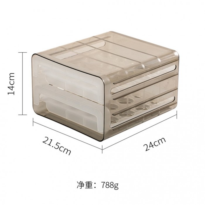 Usami 32 Grid Egg Storage Box Double Layer with Drawer Type 1235