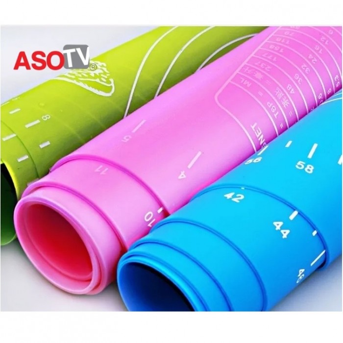 ASOTV® XXL Reusable Nonstick Silicone Baking Mat Rolling Mat [ FREE Dough Cutter ] 1457/1458  Alas