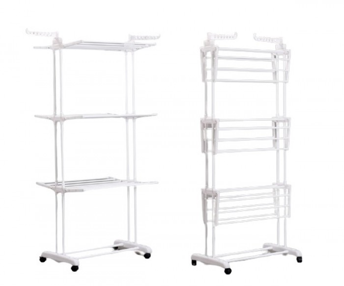 3 Tier Foldable Clothes Drying Rack - Large (75-126x64x175) 0029