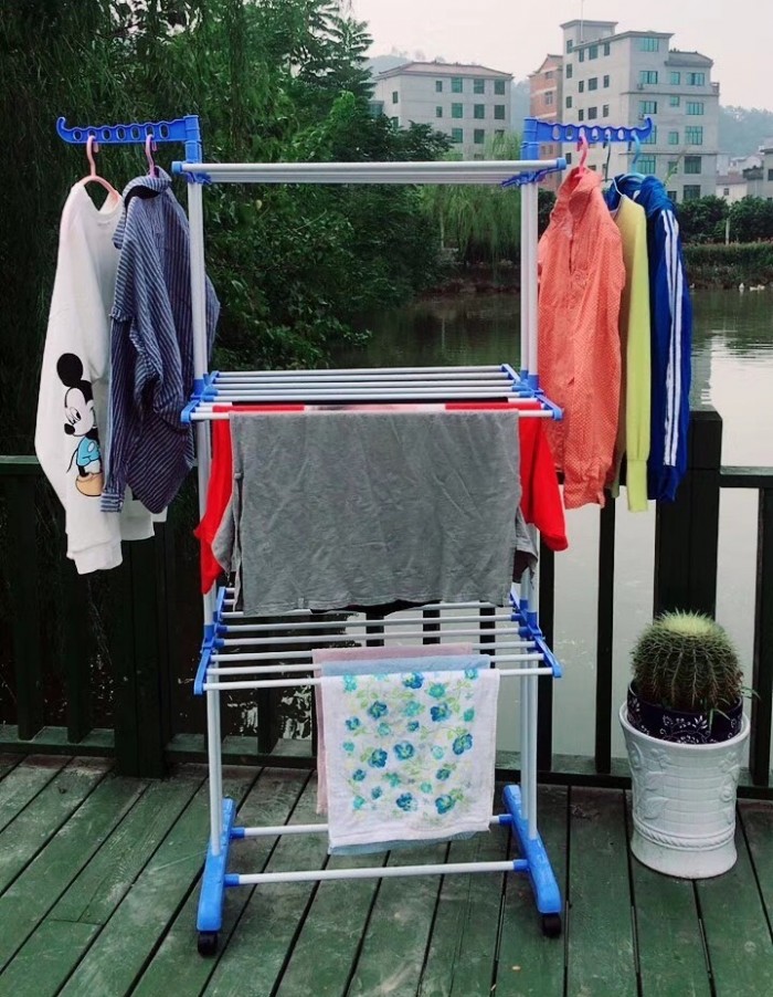 3 Tier Foldable Clothes Drying Rack - Large (75-126x64x175) 0029