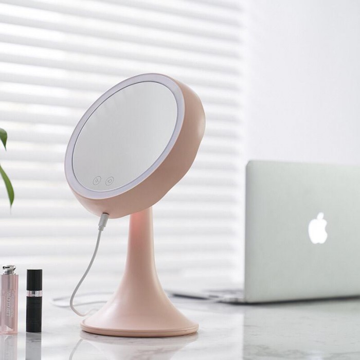 LED Makeup Mirror Rotable Touch Screen 2 In 1 Table Lamp 1062