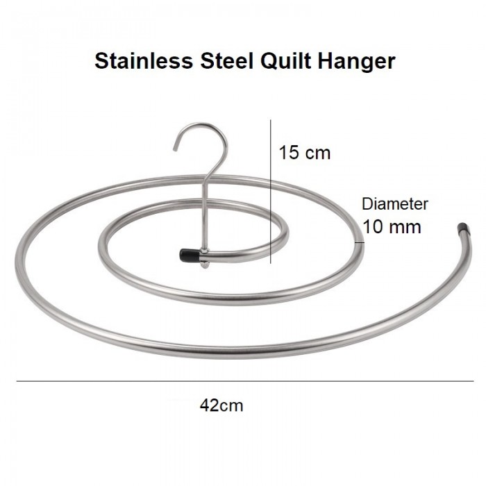 Quilt Bedsheet Clothes Drying Spiral Hanger 10mm Staineless Steel 1148