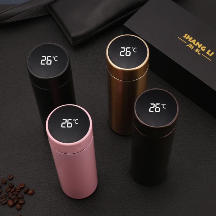 Vacuum Thermal Flask Smart LED Temperature 500ML 304SS Insulation Water Bottle 1291 Flask Ther
