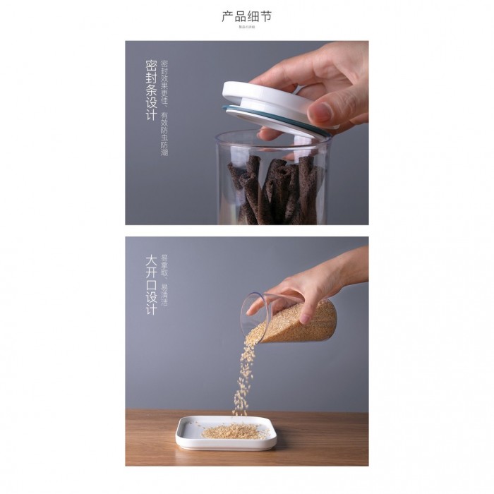 Japanese Style Air Tight Seal Food Storage (250ml/350ml/550ml/700ml) 1356/1357/1358/1359 Tuppe