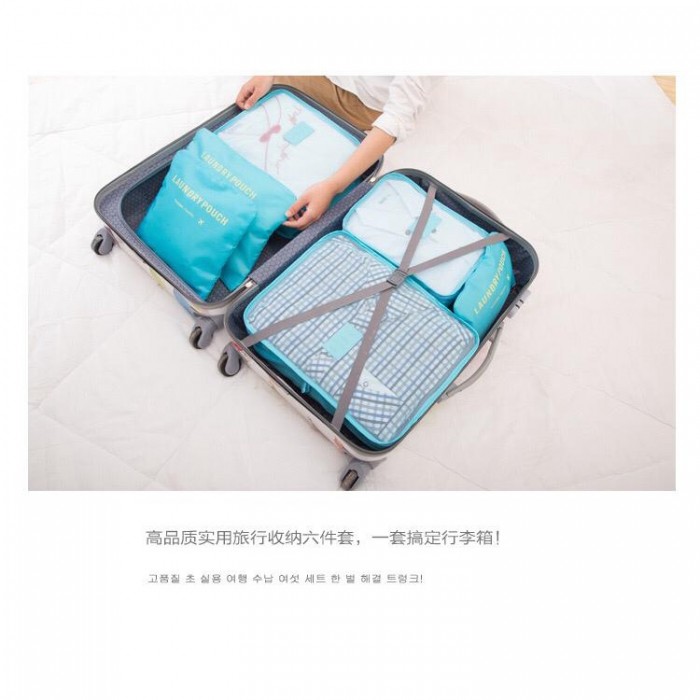 Extra Large 6 Pcs Travel Organizer Bags 3102