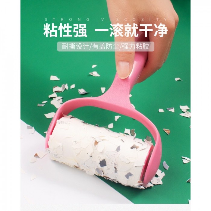 Strong Sticky Lint Roller & Tear Type + 2xRefill 1118 Cloth Roller Roller Cleaner Roller Lint