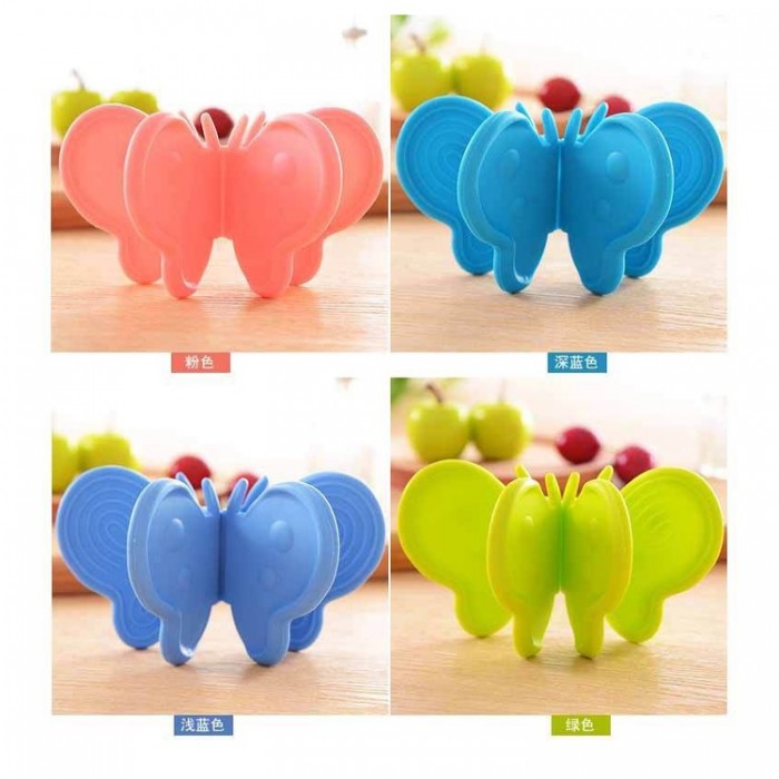 1 Pc Butterfly Silicone Anti Heat Holder Gripper Hot Bowl Hot Plate 1376