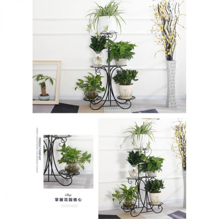 5 Tier Flower Rack Stand Pot Plant Garden Love Style 0083