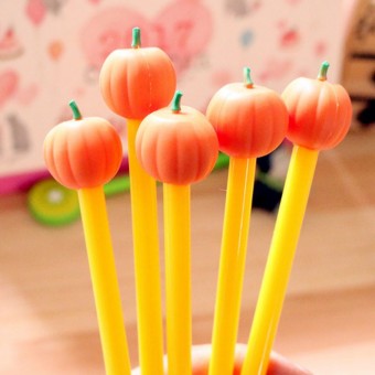 Pumpkin Carton Animal Ball Point Cute Pen Stationery Children Student Prize Gift 4119 Alat Tul