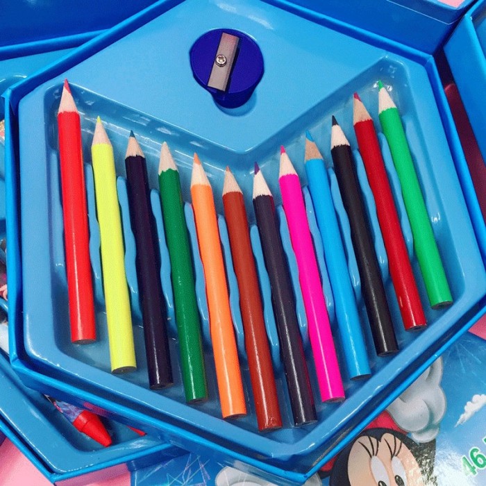 46 IN 1 Kids Coloring Drawing Set Stationery Gift Birthday Parties 4060