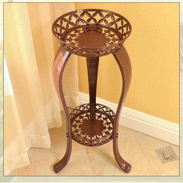 2 Tier Flower Pot Stand Antique Style 0140